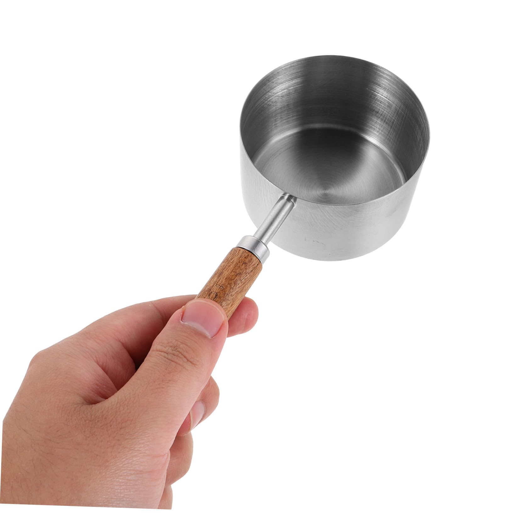 Cuillères et Tasses à Mesurer Poignée en Bois Set de 8 en Acier Inoxydable et Entretien Facile Mesures Précises Pâtisserie Professionnelle