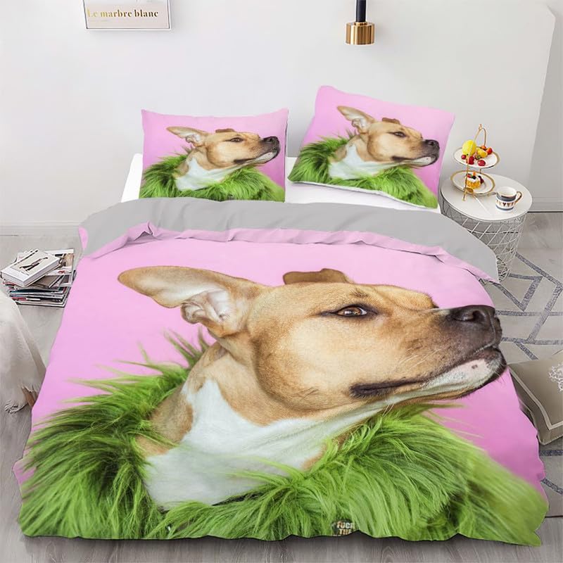 Funda nórdica de animales 220x220cm para transformar tu dormitorio en un oasis violeta