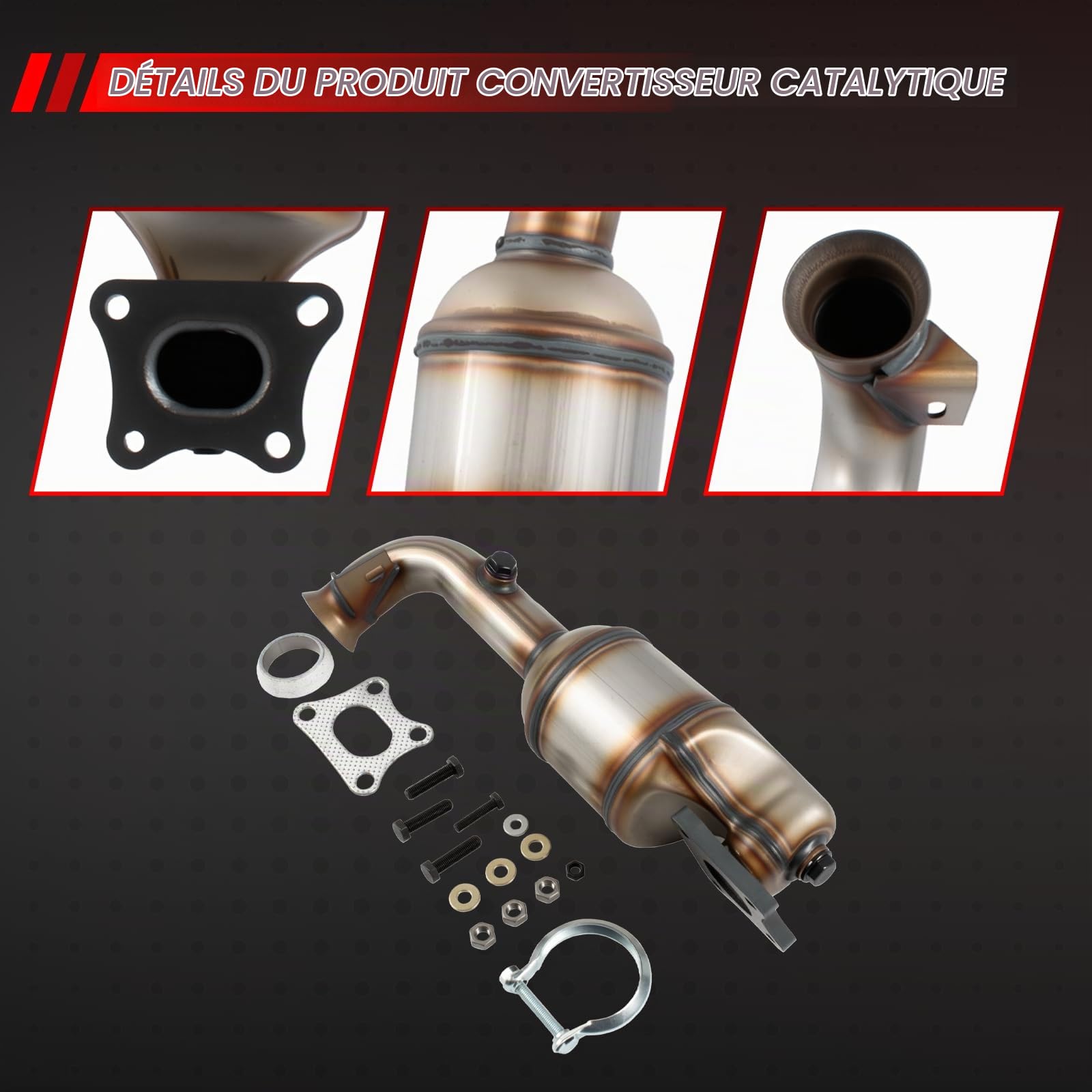Kit d'installation de remplacement de filtre à particules de convertisseur catalytique pour C1 C3 C4 DS3 108 208 3011.2 VTi Numéro de pièce 9672883980 9678127280 BM91784H