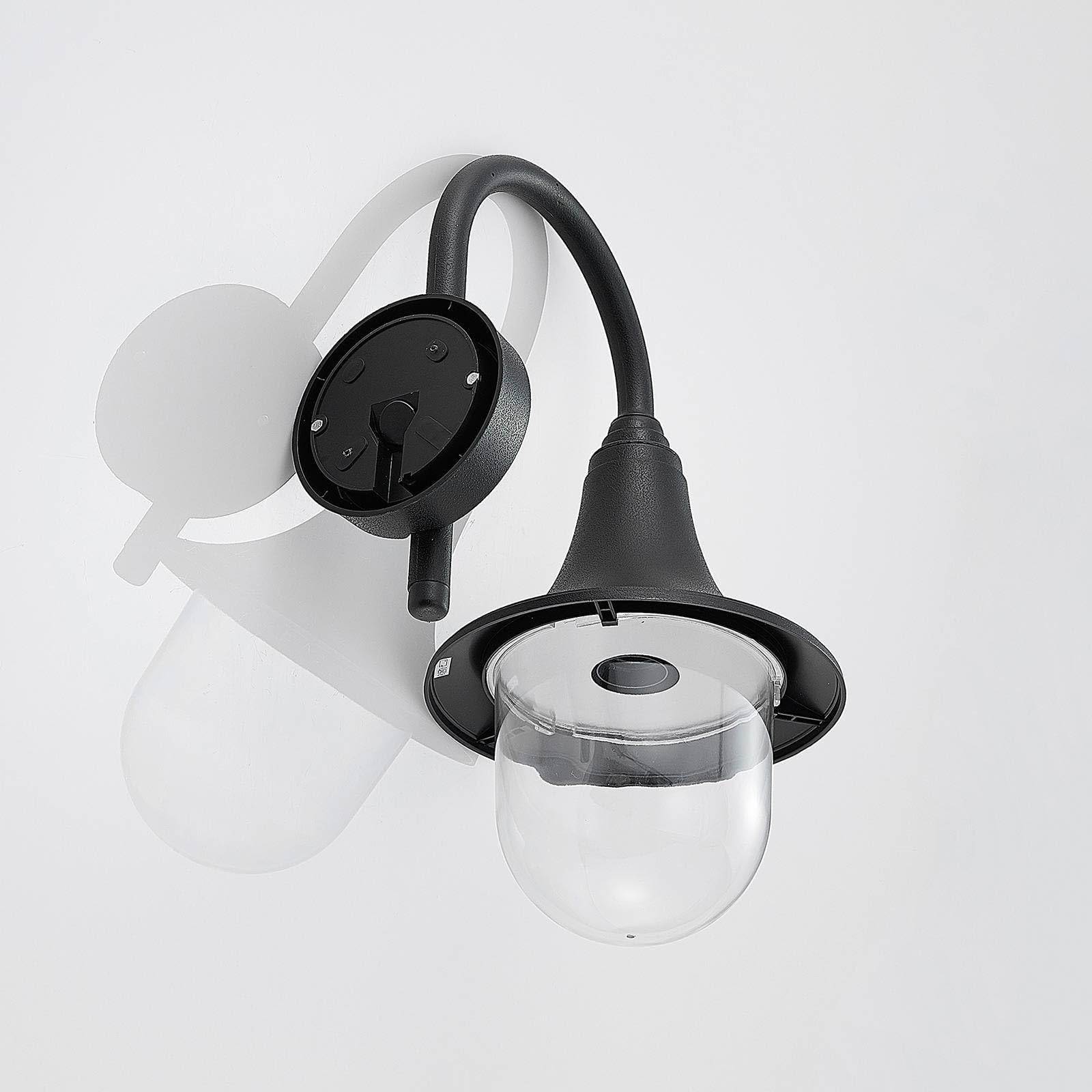 Lindby Applique da esterni dimmerabile (Moderno) colore Nero, applique lampada LED outdoor per facciata/parete terrazzo e balcone