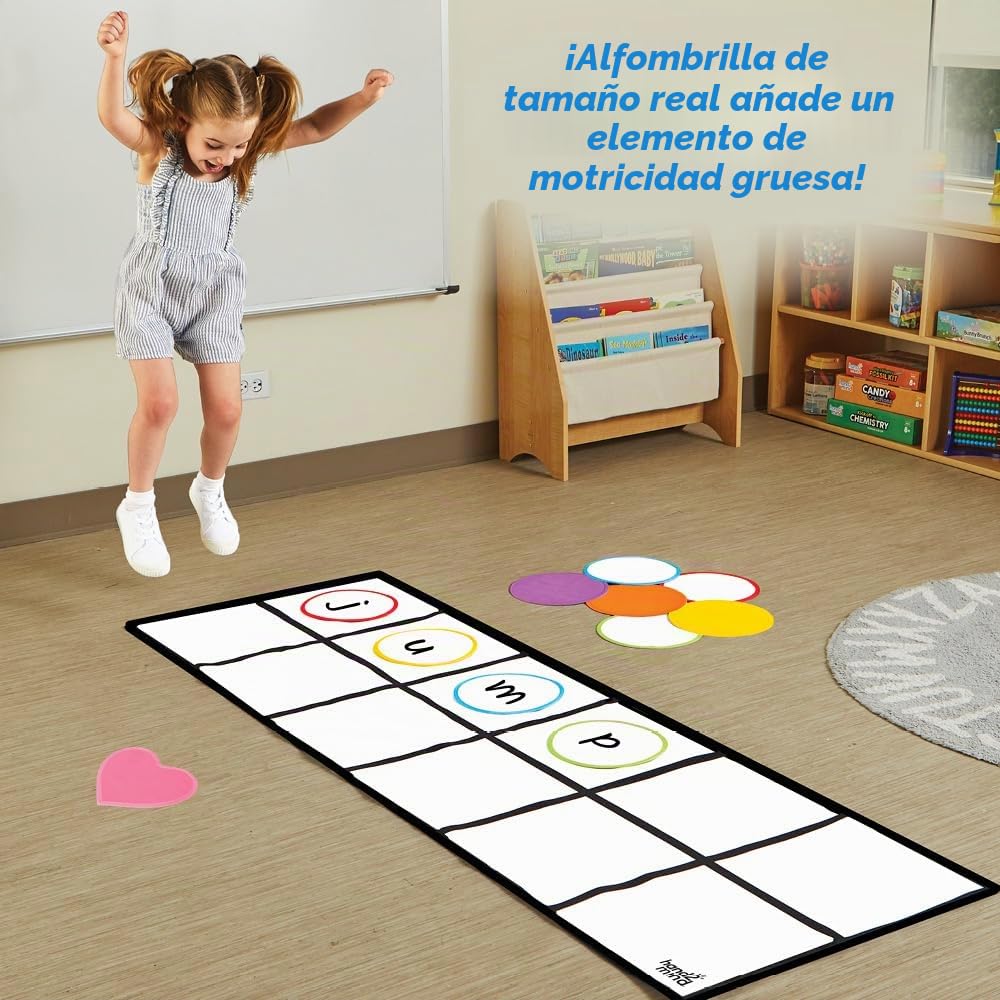 Learning Resources Alfombra de Actividad Elkonin Box, Aprende la Fonética, Segmentación de Sonidos y Lectura Temprana, Juguete Educativo Duradero y Divertido, Regalo Niños y Niñas 3 4 5 Años