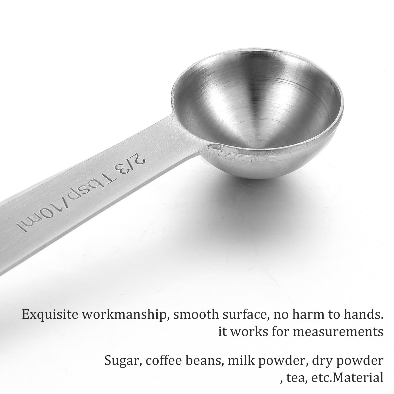 Cucchiaio Dosatore In Acciaio Inox 15 Ml (1 Cucchiaio) Con Manico Lungo - Misurino Singolo Per Cucina - 2
