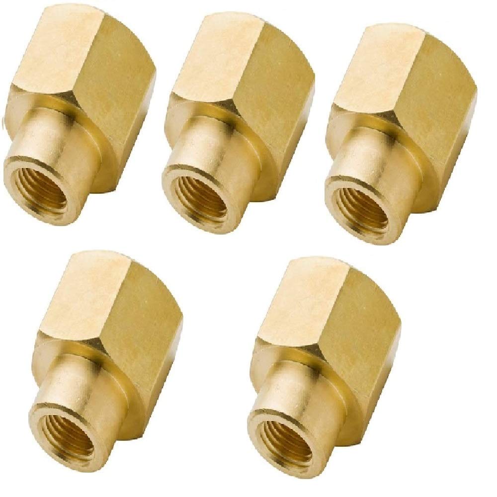 SUN Merababa Brass Hex Reducer Coupling 1/2" x 3/8" Female (NPT Thread) for Pipe Fittings (Pack of 5) (B08WK5NM3W) Amazon Price History, Amazon Price Tracker