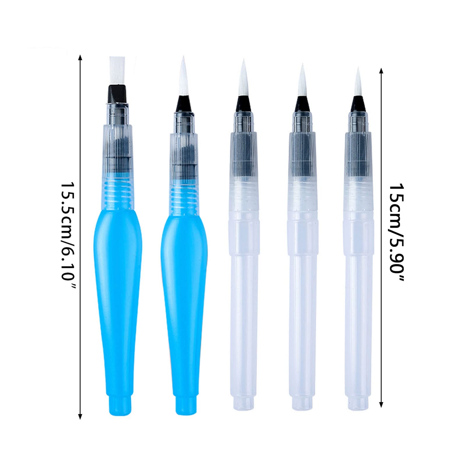 da Vinci Junior - Set di pennelli di alta qualità, 6 pezzi, per colori acrilici, ad olio, acquerelli e acquerelli