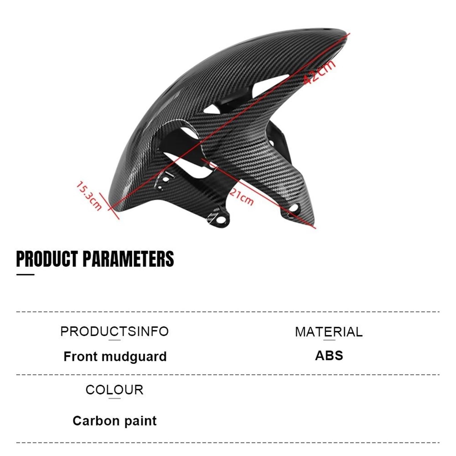 Moto Pneumatico Anteriore Ruota Parafango Per CBR1000RR 2008 2009 2010-2024 ABS Splash Guard Copertura Carena