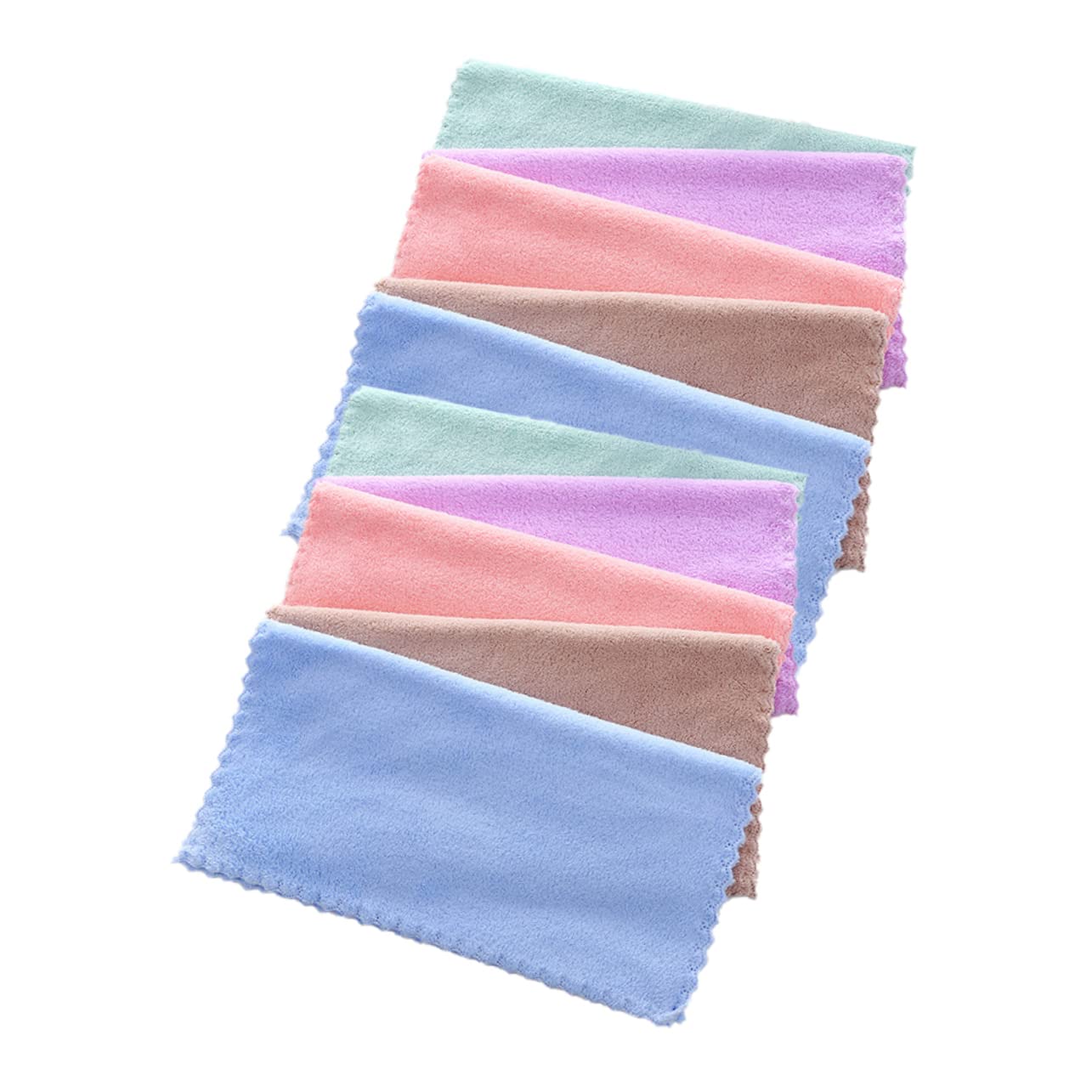 PartyKindom 10 Pack Face Towel Gentle Makeup Remover Cloth for Women Soft Facial Cleansing Towel Travel Size Face Wipes