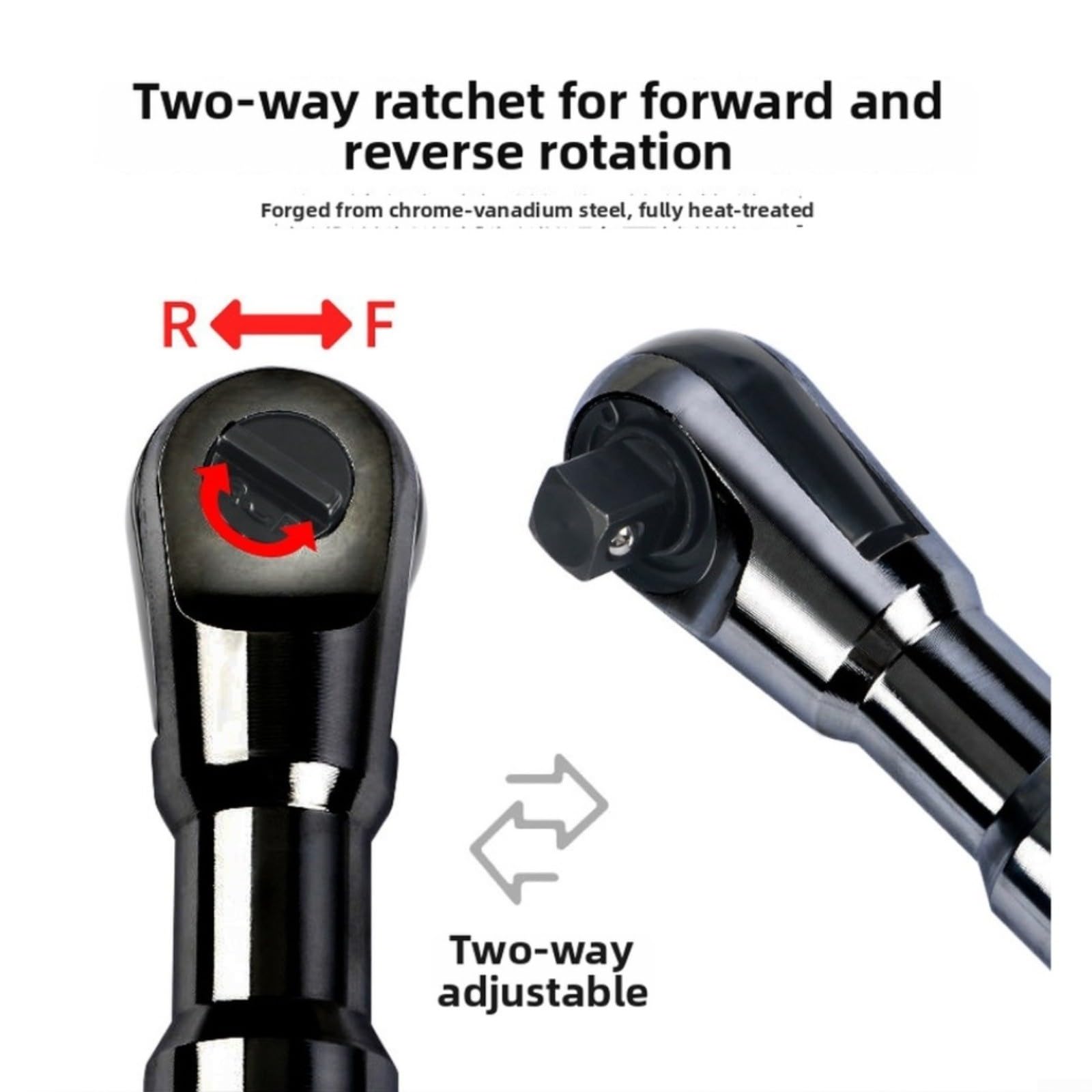 Chiave a cricchetto estesa da 1/2" in acciaio al cromo vanadio