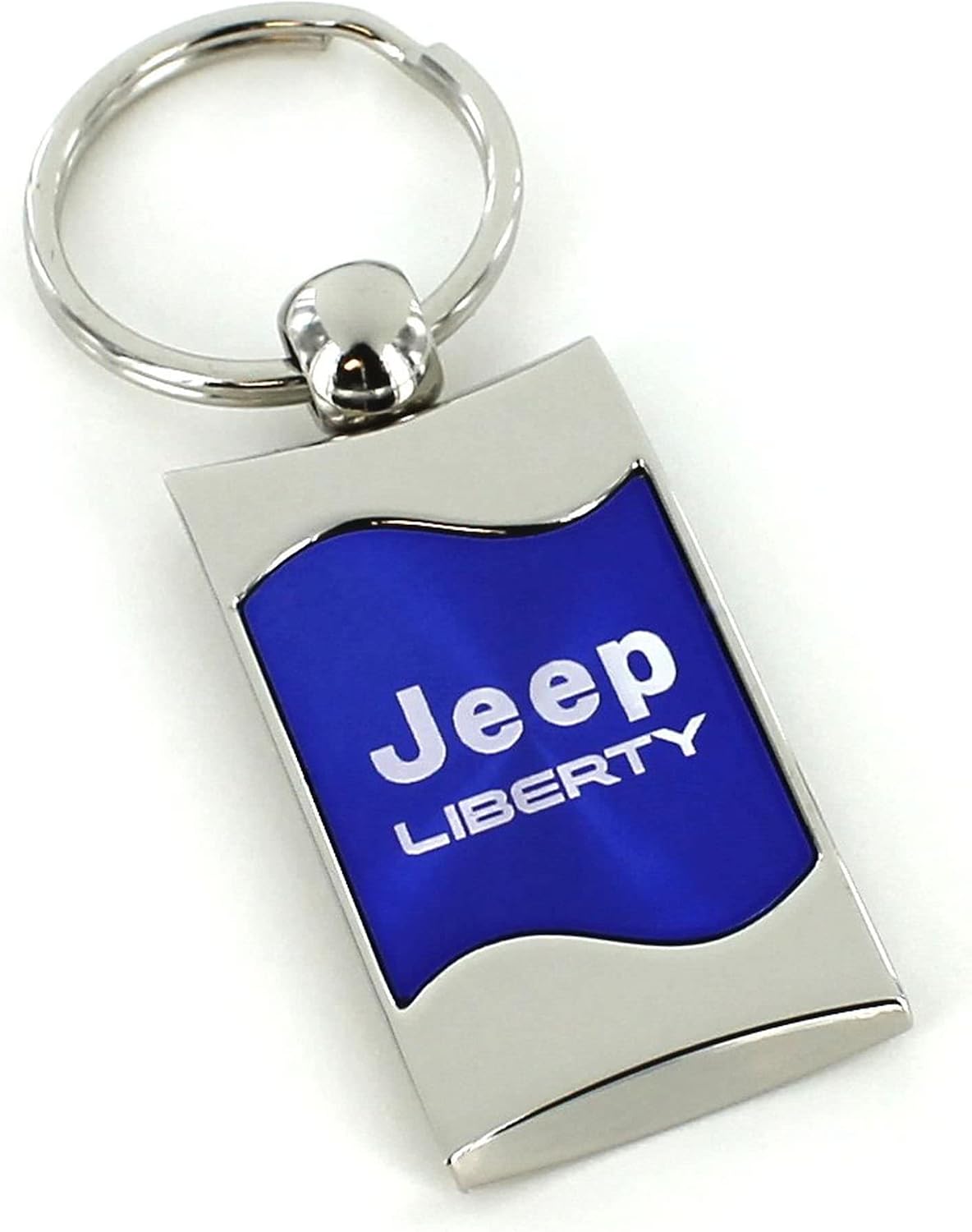 Au-TOMOTIVE GOLD Rectangular Wave Key Ring for Jeep Liberty