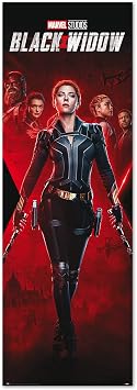 Grupo Erik Black Widow Turposter Marvel Teaser, Scarlett Johansson 53cm x 158cm