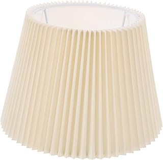 Pantalla de Lámpara de Tela Resistente Cubierta Reemplazable para Lámparas de Mesa Diseño Simple y Práctico Adecuada para Dormitorios y Oficinas Color Amarillo