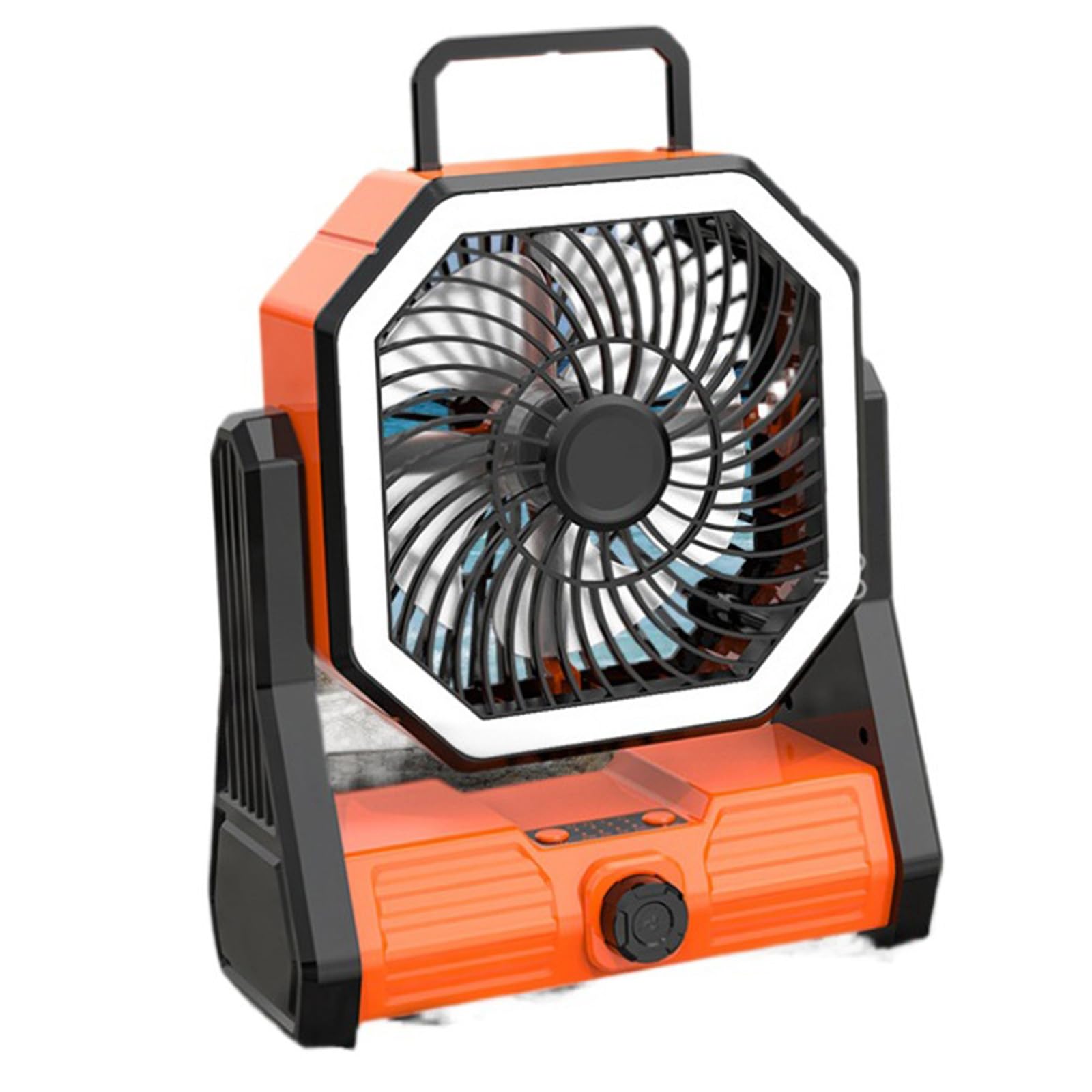 Ventilatore da tavolo USB 20000 mAh Ricaricabile Ventilatore Appeso Campeggio con 4 Gear LED Luce Portatile per Tenda da Campeggio Lampada da Lettura