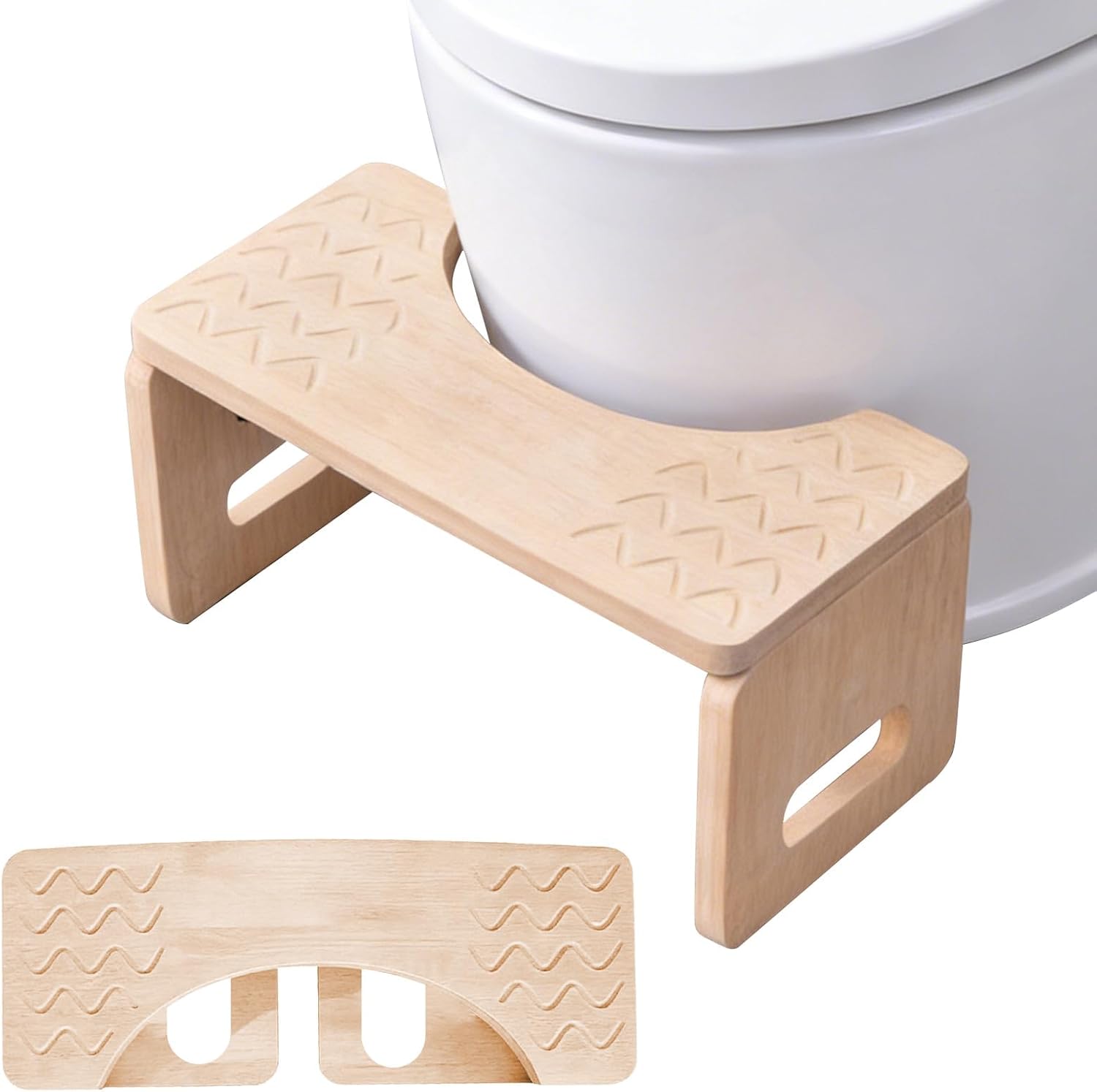 トイレ踏み台 竹製 折りたたみ式 トイレ