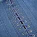 Women's Denim Corset Top Strapless Push Up Lace-Up Back Waist Cincher Casual Fashionable Tube Top