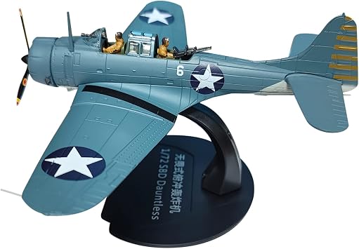 Alloy SBD Dauntless Diving Bomber Aircraft Model 1/72 Model Simulation Science Exhibition Model Simulation Model