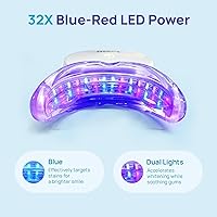 Vista 6 de Kit blanqueador de dientes Whitebite Pro para dientes sensibles – Luz LED dual + Gel de peróxido de carbamida al 35% + Gel remineralizante