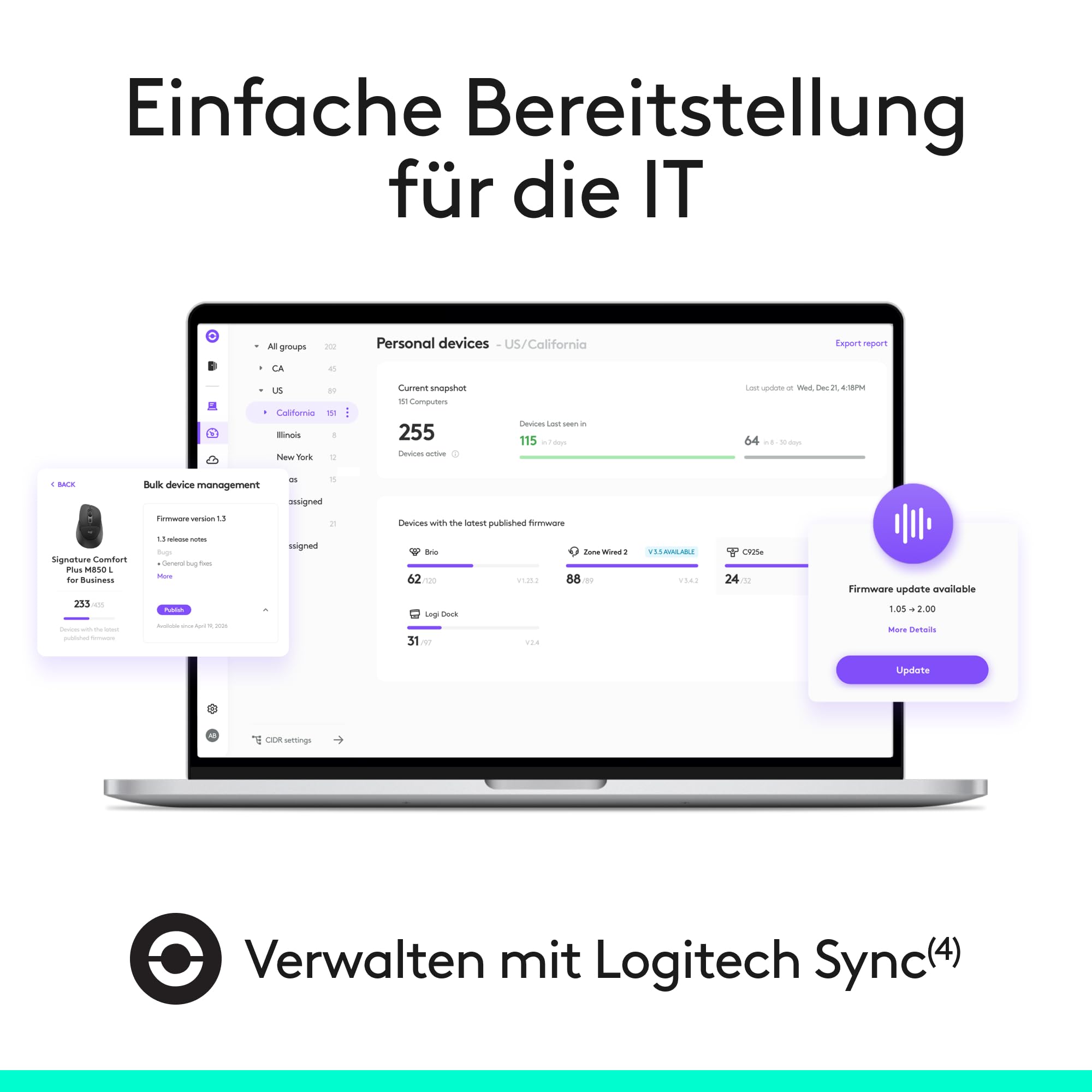 Logitech Signature Comfort Plus Combo MK880 for Business | Kabellose Tastatur & Maus, Handballenauflage, leise Klicks, Bluetooth, Windows/macOS, DEU QWERTZ - Graphit