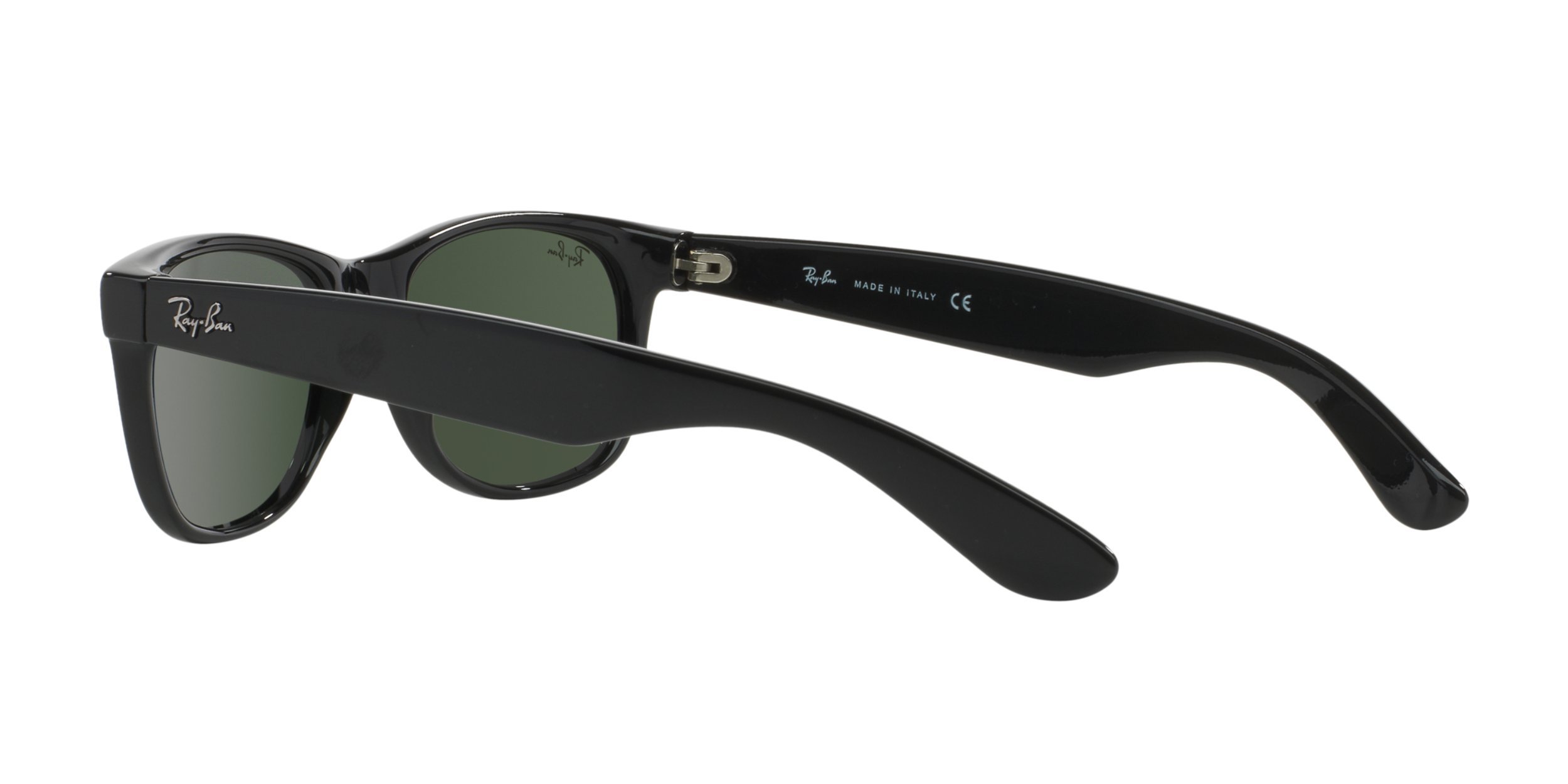 Ray-Ban RB2132 Sonnenbrille New Wayfarer Gr. 55 mm, Grüne Linse Ansicht 6