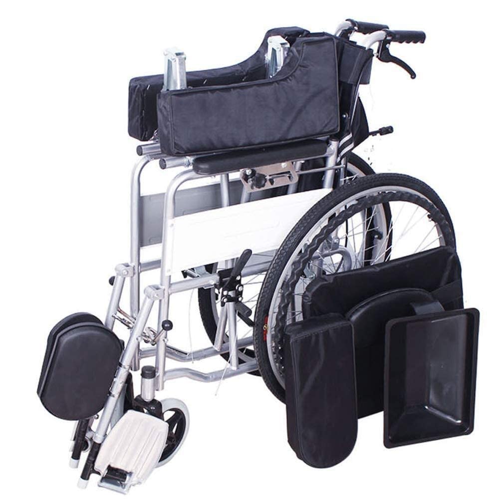 Sillas de Ruedas Respaldo para Silla de Ruedas Silla de Ruedas portátil Plegable Silla de Ruedas para Personas Mayores Tumbonas Plegables para Personas con Movilidad Limitada