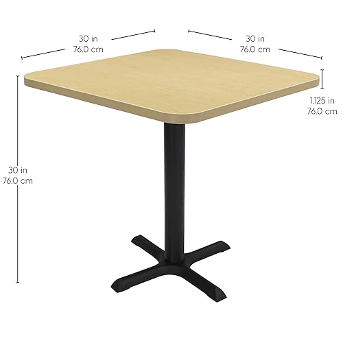 Miniatura 29 de Factory Direct Partners 13376-282 Mesa cuadrada de café bistró de 30 x 30 pulgadas; moderna mesa de comedor, café, mesa de cóctel para espacios