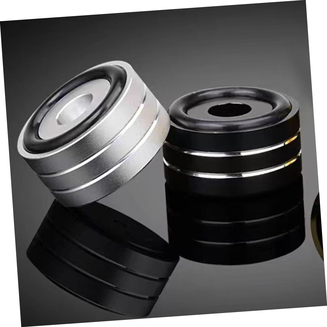 Generic 4pcs Non-Slip Speaker Isolation Feet Pads Amplifier Cushions with Rubber Rings for Enhanced Stability and Vibration Reduction Durable Design for Audio Equipment