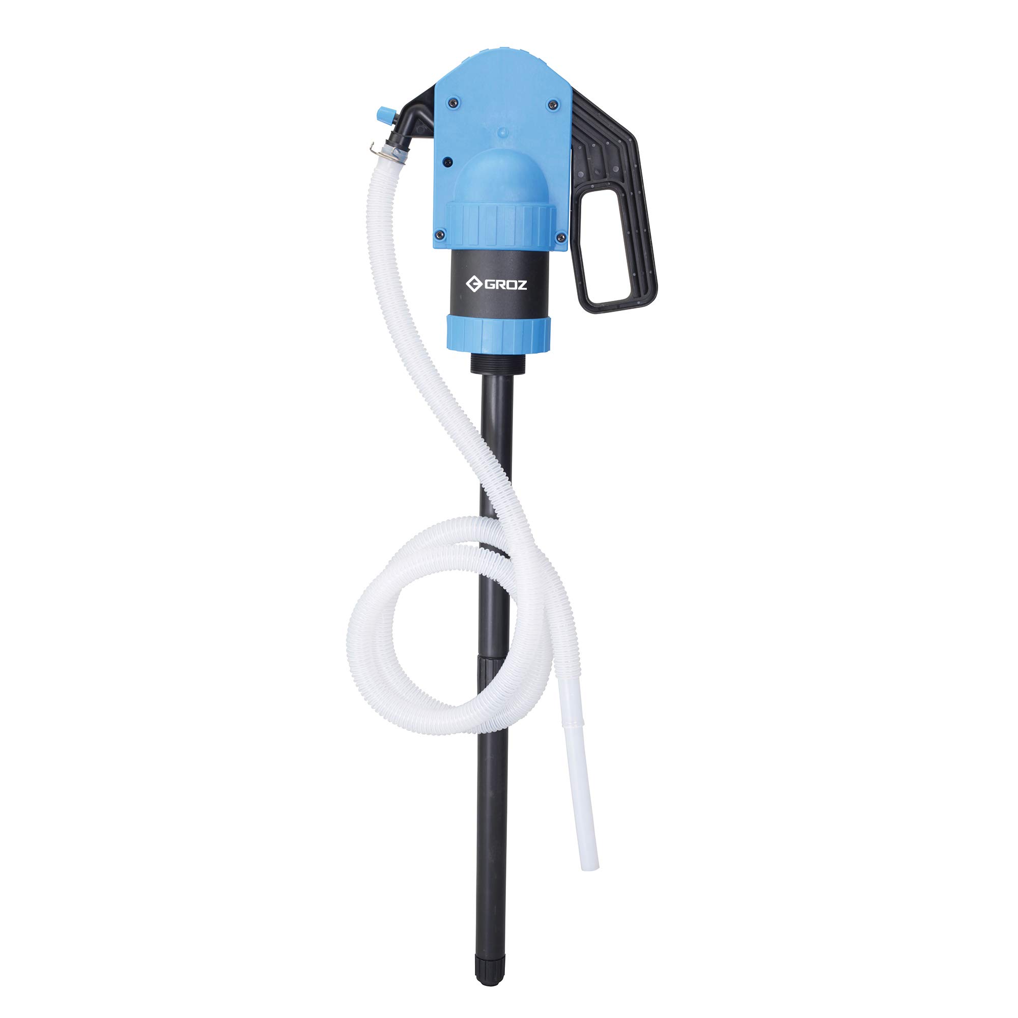 - Plastic Lever Pump| Ideal for use with high viscosity oils, thick fluids, agricultural chemicals etc.| Easy & Smooth Operation| Built in 2” Bung adaptor| Flow Rate: Upto 500 ML/Stroke| PLP/02