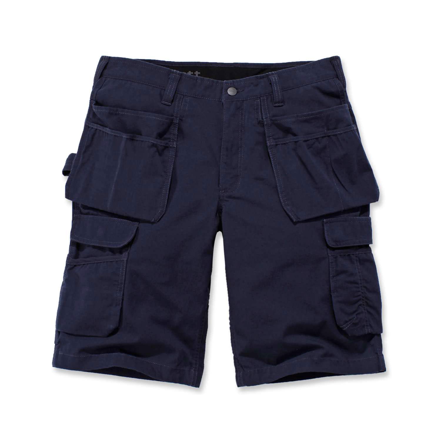 Carhartt Men's Rugged Flex® Relaxed Fit Ripstop Cargo Multi Pkt Work Short, Navy, W40