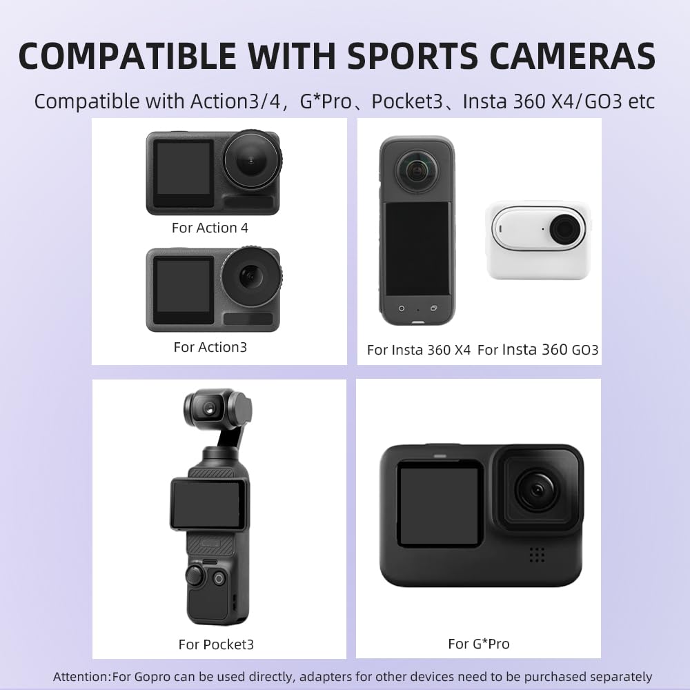 DJI Pocket 3、Action 、Insta360、GoPro 電子吸盤 DJI Pocket 3、Action 、Insta360、GoPro 電子吸盤