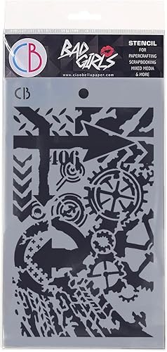 Plantilla para niñas malas, 5.0 x 8.0in, 406