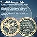 LParkin 1 Year Sobriety Coin, Tree of Life Recovery Coin, AA Recovery Medallion, Anniversary Token Sobriety Gifts, Alcoholics Anonymous Medallion