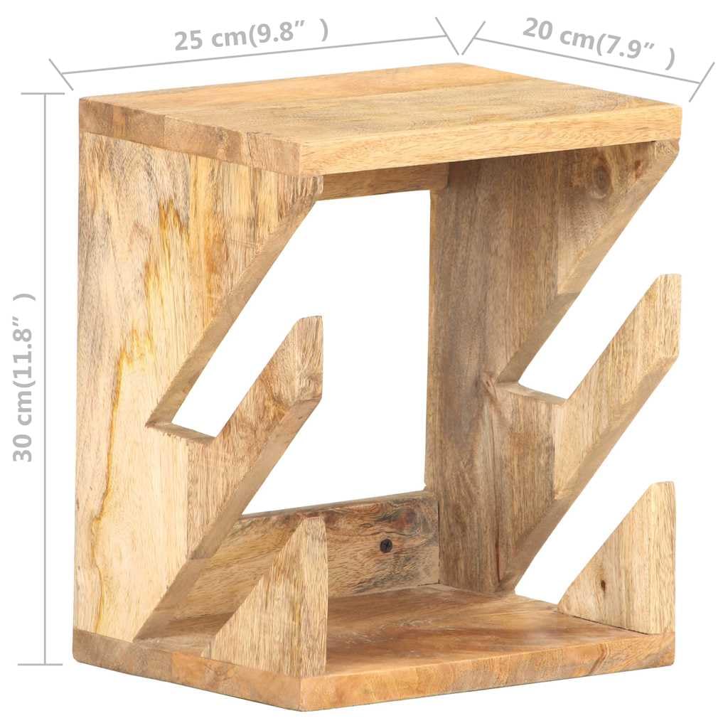 Skateboard Wandhalterung 25x20x30 cm, Mango Massivholz