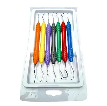 Dental Scaler & Pick Set 7-Piece Oral Hygiene Instruments
