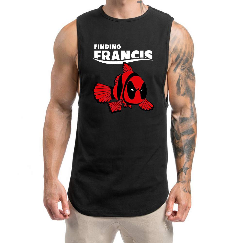 Men's Finding Francis Workout Gym I-Back Muscle Dry Fit Tank Tops