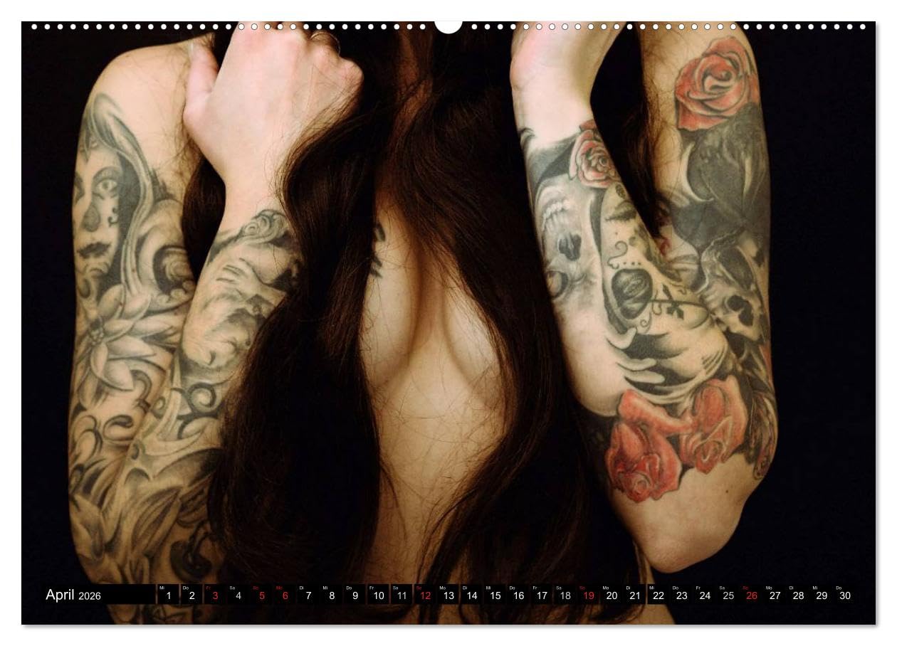 Körperkult Tattoo (hochwertiger Premium Wandkalender 2026 DIN A2 quer), Kunstdruck in Hochglanz: Ausdrucksstarke Fotos und Bildkompositionen von ... unterschiedlichen Trägern (CALVENDO Kunst)