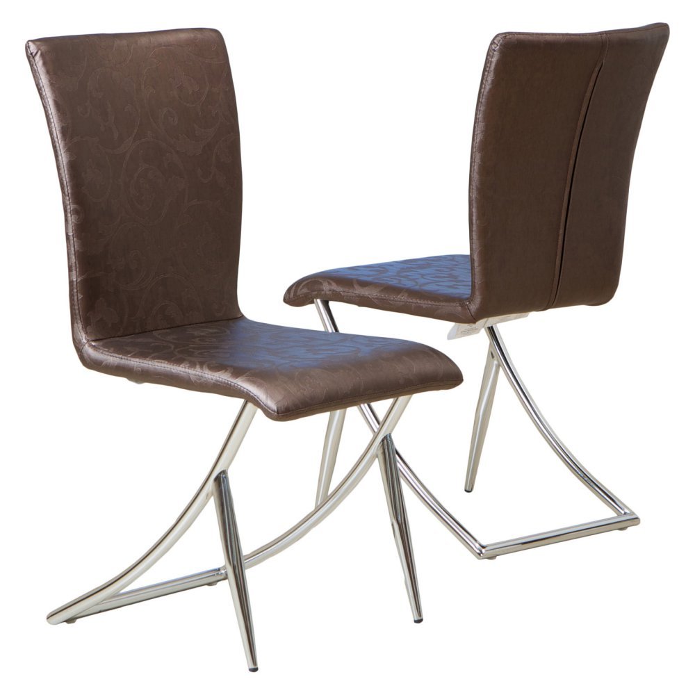 Best Selling Lauren Fayel Modern Chair, Brown, Set of 2