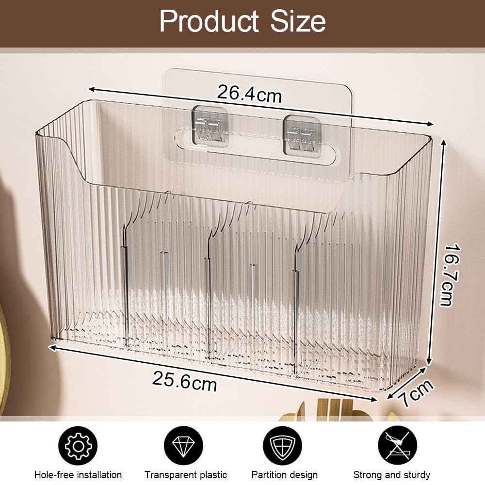 MUNTE 2-stuks kastdeur organizer, transparante