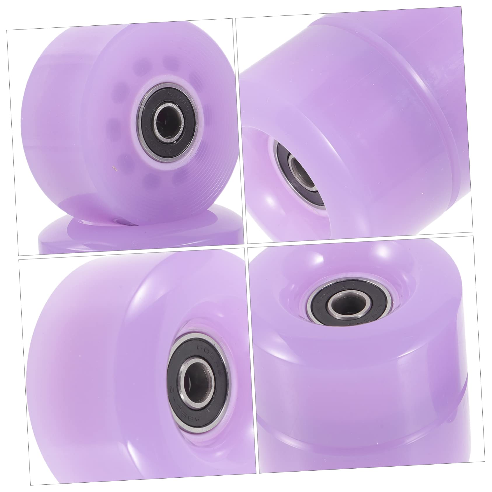 ifundom 4Pcs Roller Skate Wheels for Outdoor Skating Durable Jelly Wheels with Bearings Easy Installation for Beginners and Professionals Great for Rough Surfaces Skates