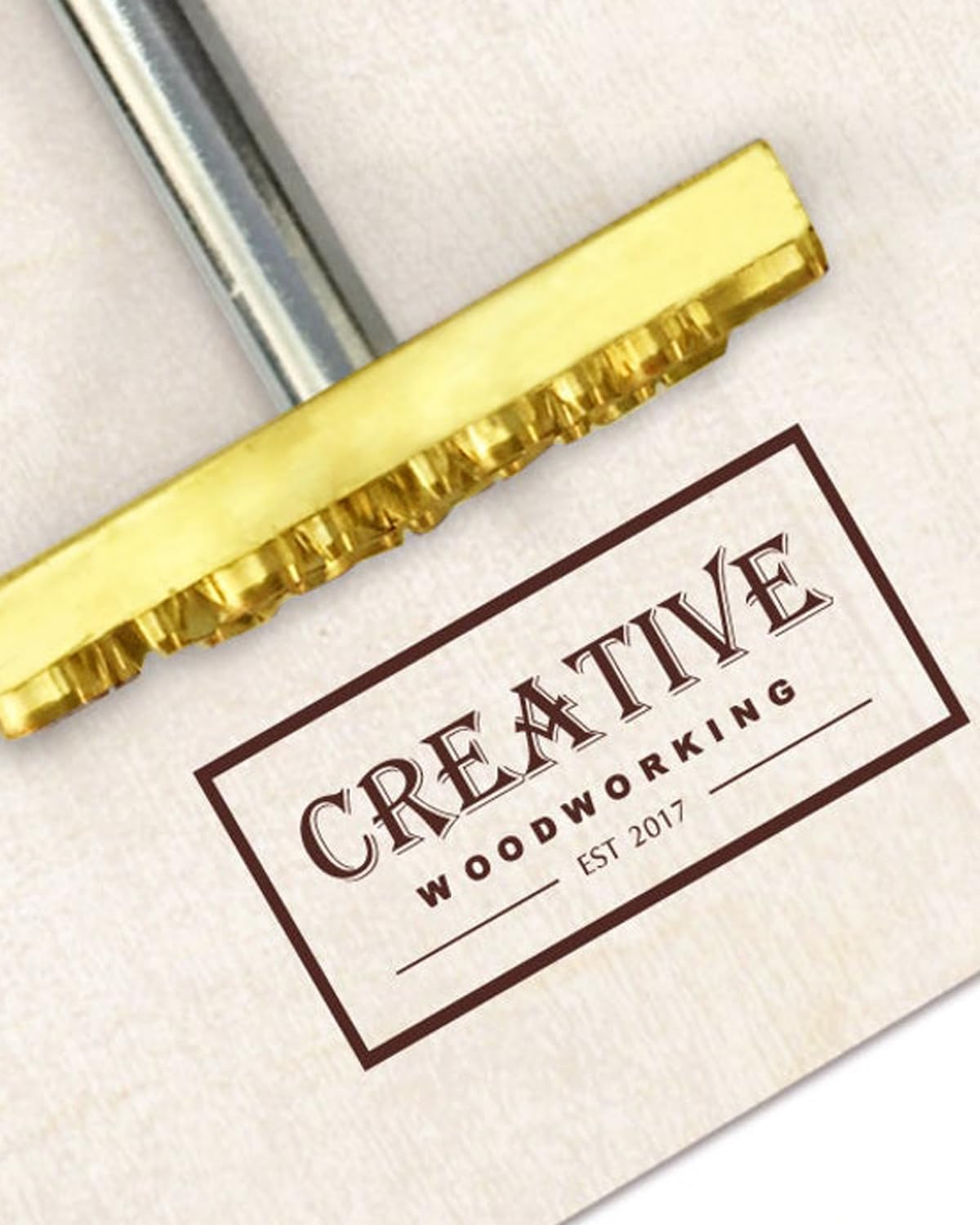 Hierro de marca personalizado para grabado en madera para carpintería (2,54 cm/1 pulgada)