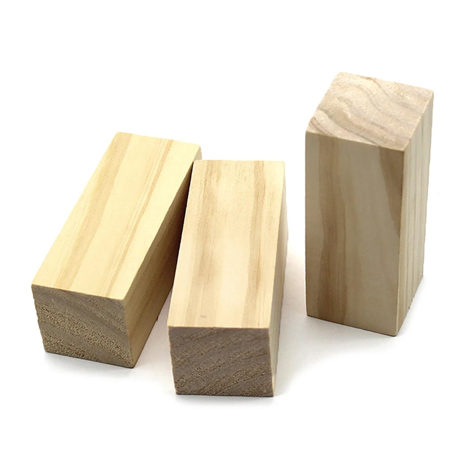 Bloki do rzeźbienia z lipy amerykańskiej, Bloki do rzeźbienia z lipy 4x4x10cm 5x5x10cm Niedokończone drewno kwadratowe 20 szt. Materiał modelu DIY(50x50x100mm-10pcs)