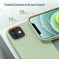 Vista 1228 de Miracase Funda diseñada para iPhone 13 Pro Max con protector de pantalla, [forro de microfibra suave antiarañazos], funda protectora de silicona