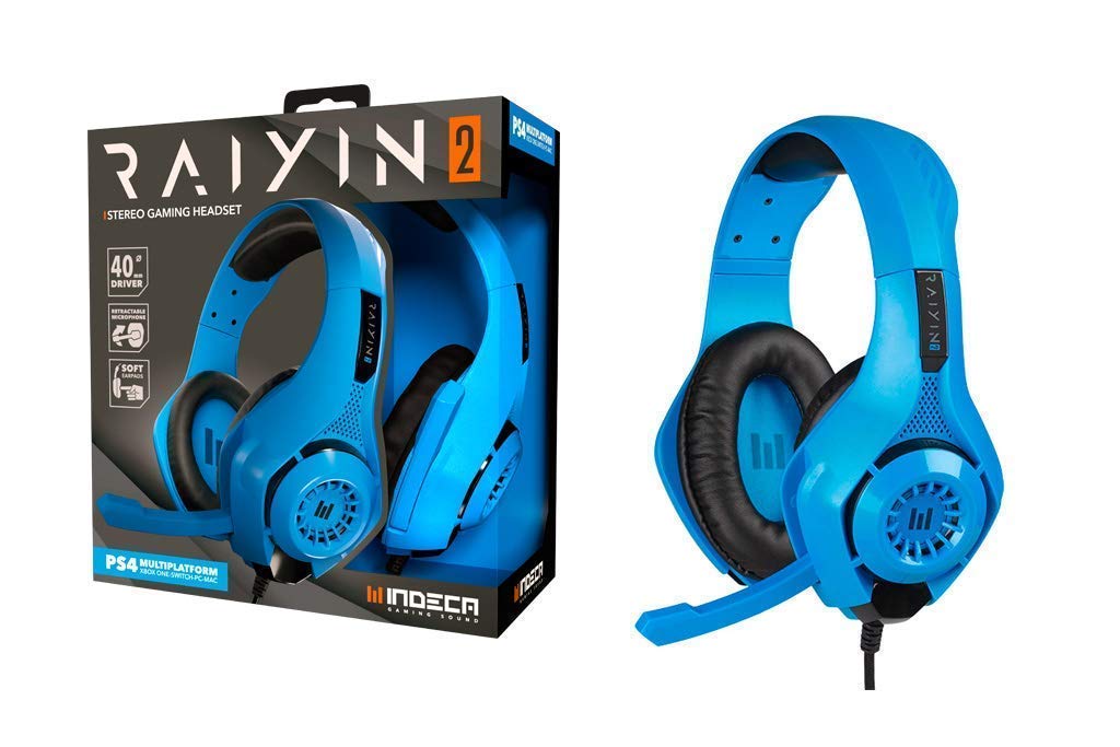 Indeca Rayin 2 Auricular Gaming Multiplataformma Azules
