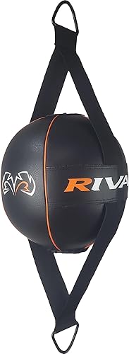 Rival Boxeo 8" RDBL4 Bolsa Doble Extremo Con Bomba - NegroNaranja