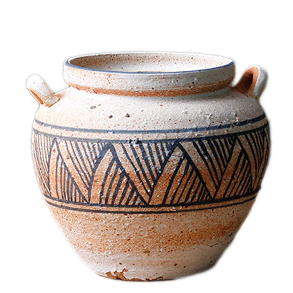 Récipient en céramique fleur vase d'ornement pour bouquet maison