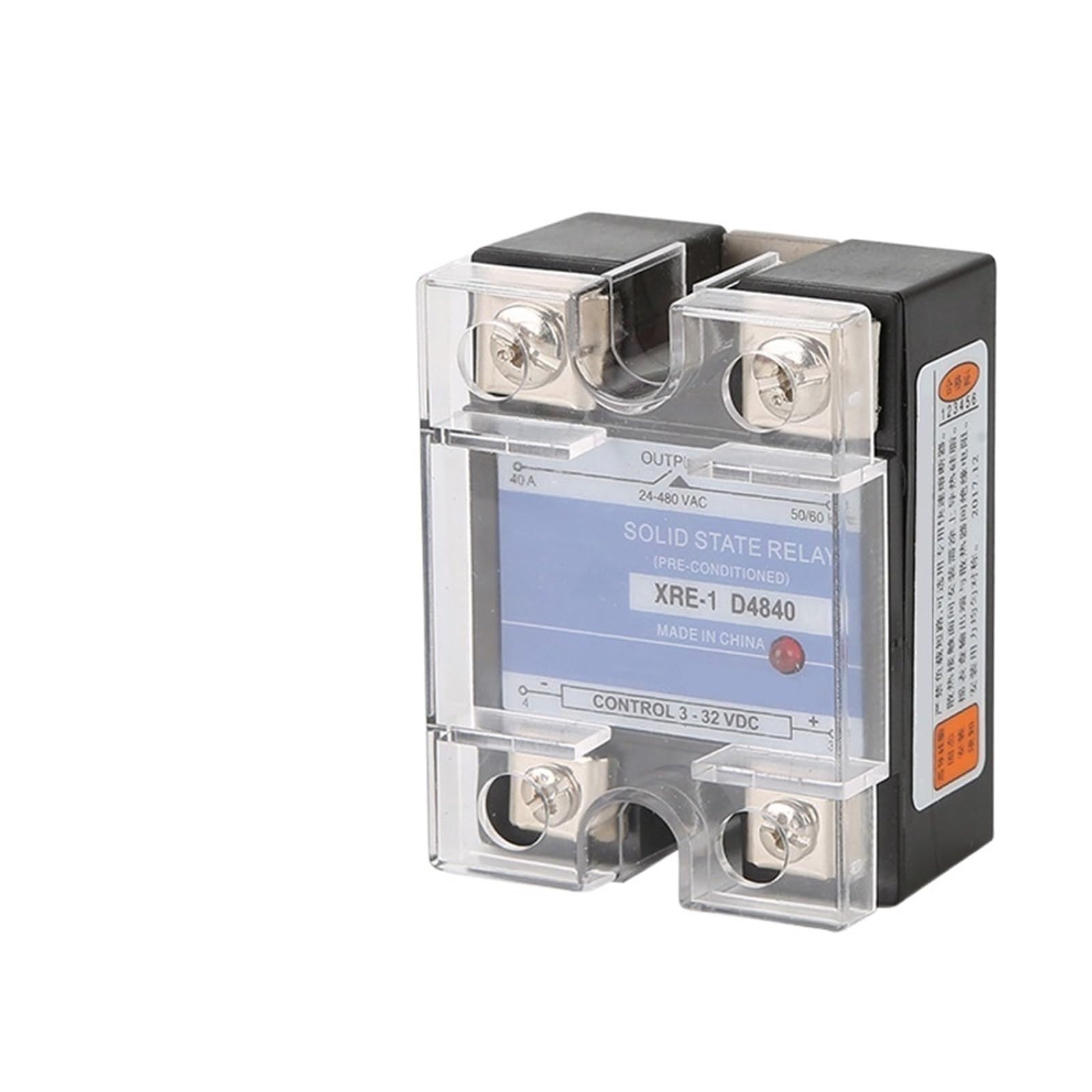 Relé de estado sólido SSR-10DA 10A control monofásico CC a CA 220V 3