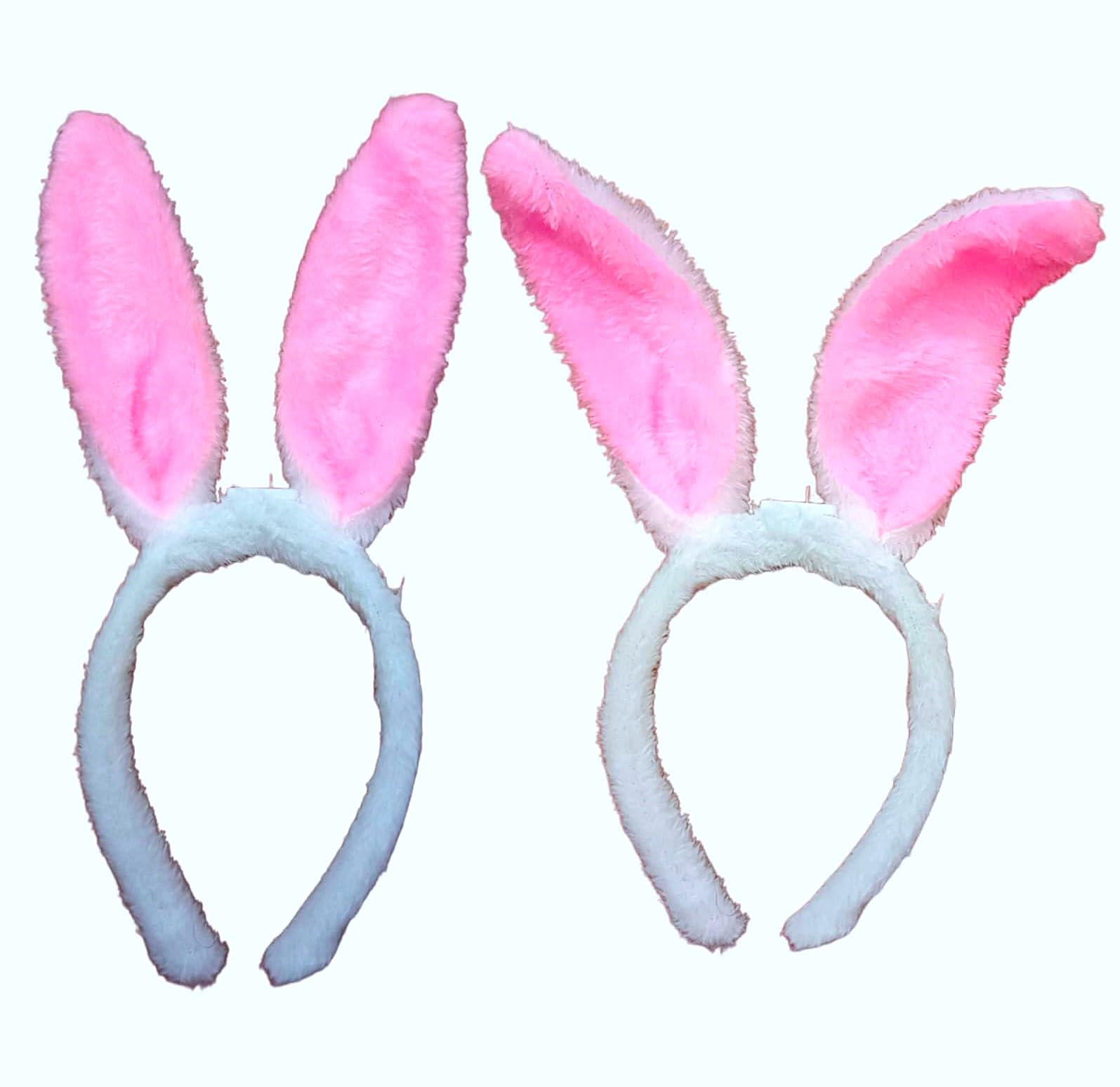 LED Pink Rabbit Ears Headbands Light Up Bunny Headband/Flashing Hair Bands Christmas, Nightclub, Halloween, New Year Party Decorations Hair Accessories for Women and Girls (Pack Of 2 Pc)-image-28