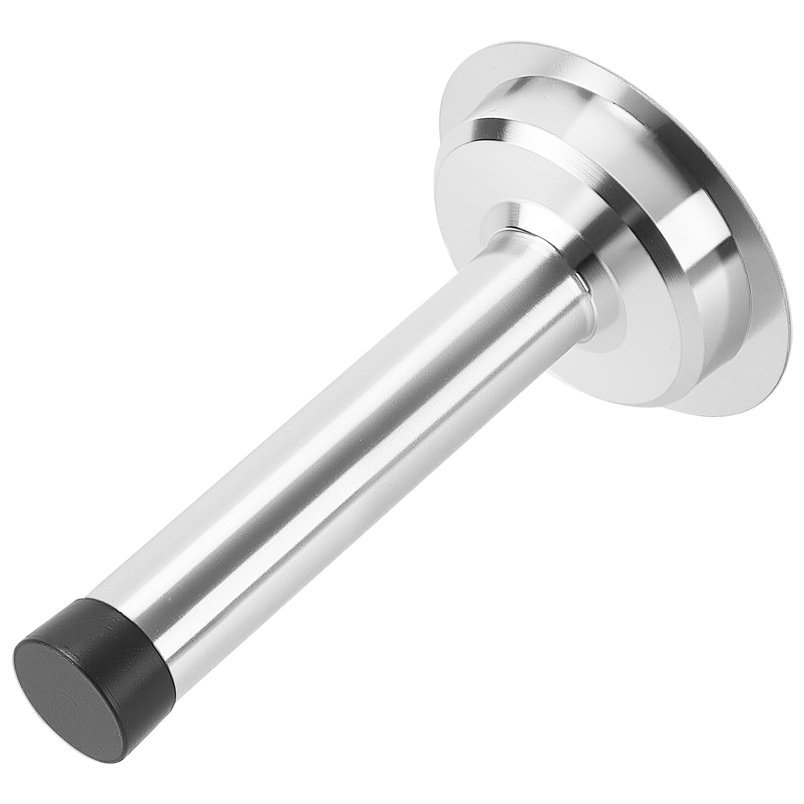JIAYUET 6PCS Adhesive Wall Mounted Door Stops, Stainless Steel Door Stoppers with Rubber Buffer for Indoors to Protect Walls