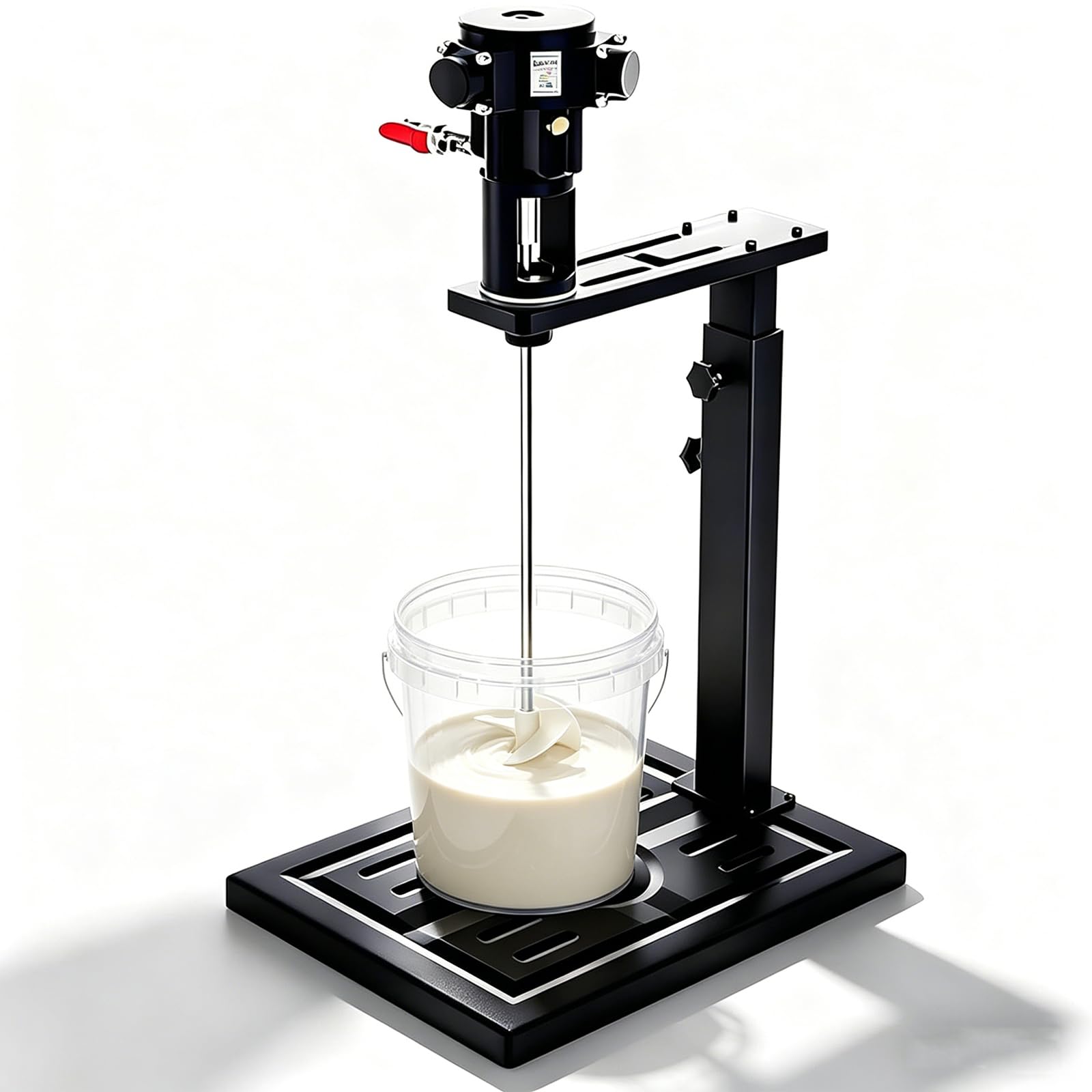Miscelatore pneumatico per vernice da 5 galloni, agitatore d'aria da 1/8 HP, 5000 giri/min, supporto di sollevamento manuale, 4-8kg/MPa, per vernice, colla, inchiostro, tamburo dell'olio