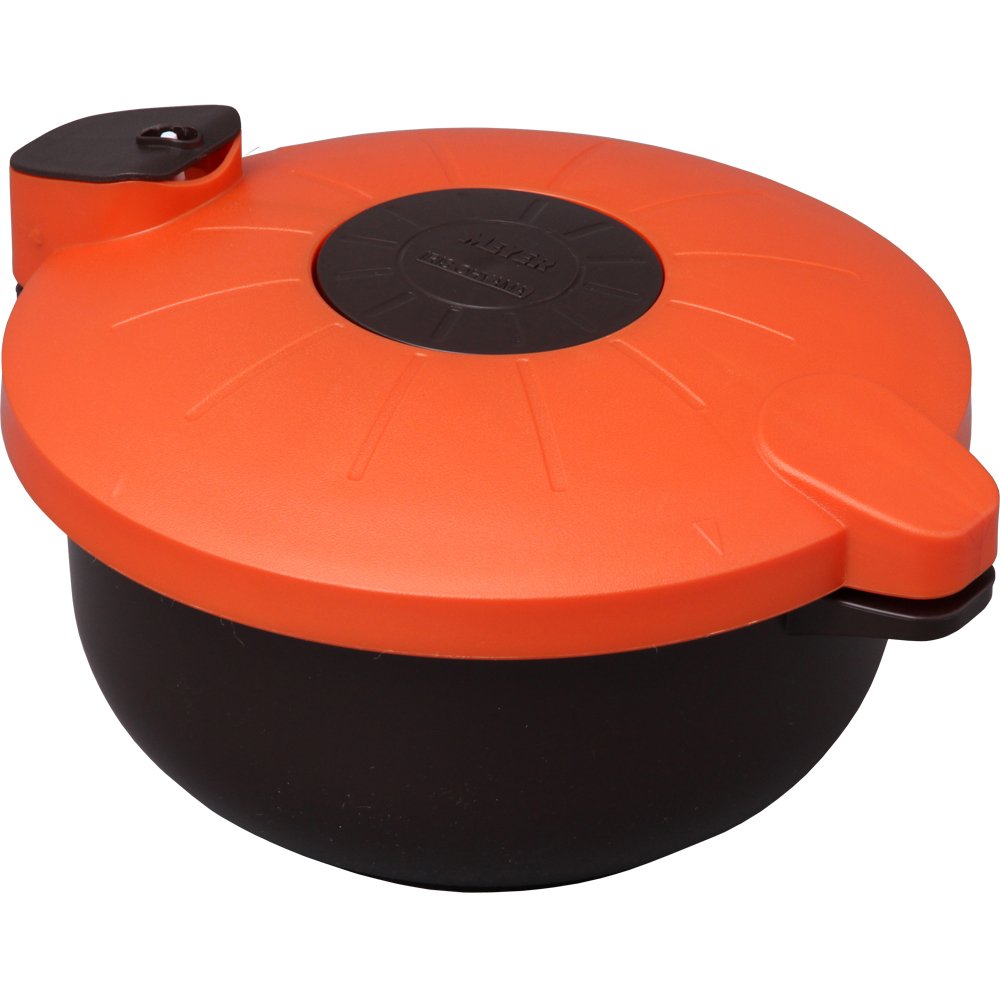 Amazon｜アイリスオーヤマ 圧力鍋 電子レンジ 2.3L ブラウン マイヤー