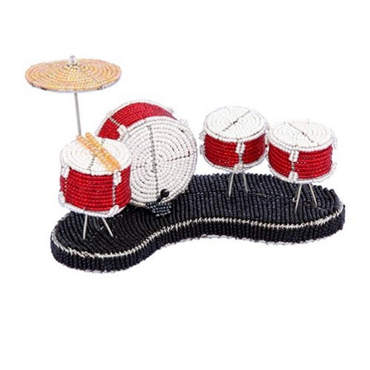 Grass Roots Creations Colored Drums Beadworx Sculpture, Multi