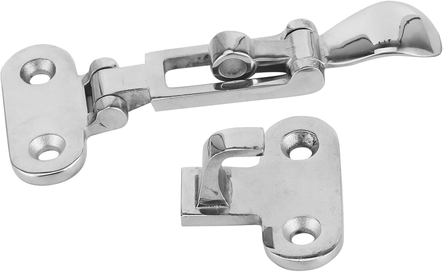 1pc 316 Stainless Steel Toggle Clamp Latch Catch Anti Rattle Hasp Boat Swivel Eye Locking Hasp Latch Hardware Accessories