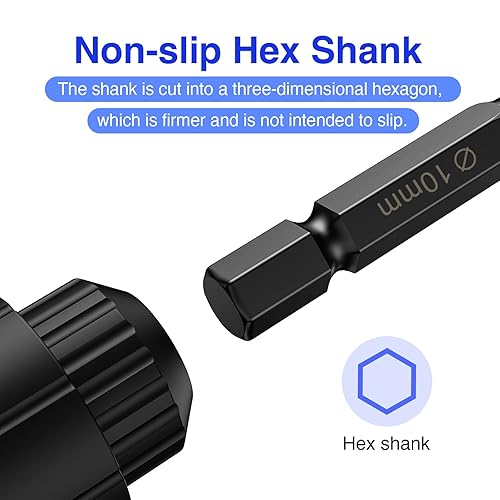 Miniatura 3 de Broca de mampostería, juego de brocas para hormigón, punta de carburo de tungsteno YG6X, brocas de vástago hexagonal de 14 de pulgada, brocas de